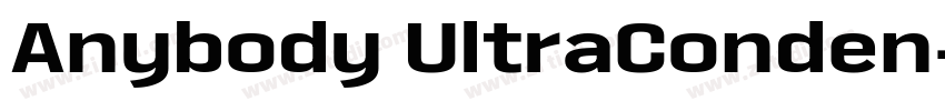 Anybody UltraConden字体转换